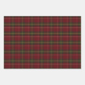 Klassisches rotes Karo-Weihnachten Geschenkpapier Set (Vorderseite)