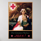 Klassisches Rotes Kreuz Poster (Vorne)