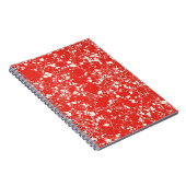 Klassisches rotes Marmormuster-Notizbuch Notizblock (Rechte Seite)