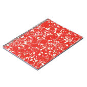 Klassisches rotes Marmormuster-Notizbuch Notizblock (Linke Seite)