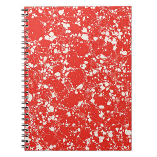 Klassisches rotes Marmormuster-Notizbuch Notizblock