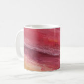 Klassisches Rotes Monogramm Kaffeetasse (Vorderseite Links)