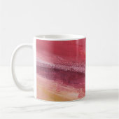 Klassisches Rotes Monogramm Kaffeetasse (Links)