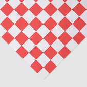 Klassisches rotes Schachbrett Seidenpapier (Ausschnitt)