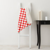 Klassisches rotes Schachbrett Sherpadecke (Beispiel)