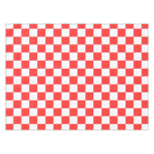 Klassisches rotes Schachbrett Tischdecke (Vorderseite (Horizontal))