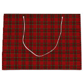 Klassisches rotes Schottenkaro Große Geschenktüte (Vorderseite)