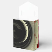 Klassisches Rotes Schwarz/Cream>Gefälligkeitsfeld Geschenkschachtel (Geöffnet)