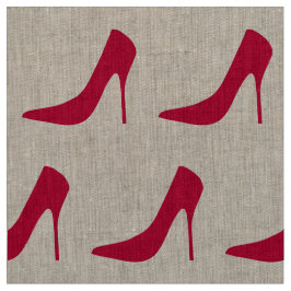 KLASSISCHES ROTES STILETT-MUSTER STOFF