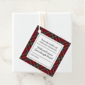 Klassisches Rotes Tartan hausgemachte Speisen Geschenkanhänger (Beispiel)