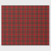 Klassisches rotes Tartan-Karo Geschenkpapier (Flach)