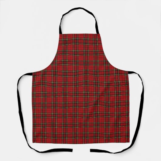 Klassisches rotes Tartan-Karo Schürze (Vorderseite)