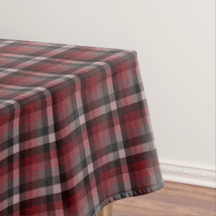 Klassisches rotes Tartan-Karo.  Tischdecke
