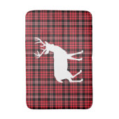 Klassisches rotes Tartan-Karomuster Badematte (Vorderseite Vertikal)