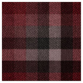 Klassisches rotes Tartan-Karomuster.  Stoff (Nahaufnahme)