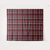 Klassisches rotes Tartan-Karomuster.  Wandteppich (Vorderseite (Horizontal))