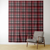 Klassisches rotes Tartan-Karomuster.  Wandteppich (Beispiel)