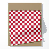 Klassisches rotes und weißes Muster Stoff