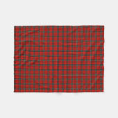 Klassisches rotes Vintage-Karomuster Fleecedecke (Vorderseite (Horizontal))