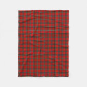 Klassisches rotes Vintage-Karomuster Fleecedecke (Vorderseite)