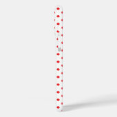 Klassisches rotes winziges Punkte-Muster Case-Mate iPhone Hülle (Rückseite / Links)