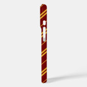 Klassisches Rotgelbe Schulstreifen-Muster Case-Mate iPhone Hülle (Rückseite / Links)