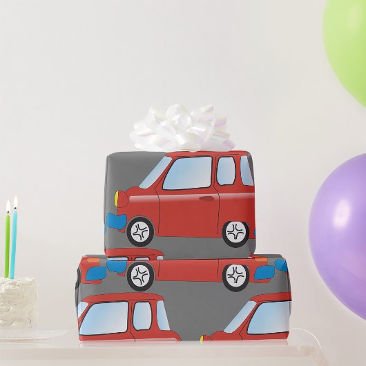 Klassisches Rotkarosseriepapier Geschenkpapier