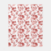 Klassisches Rotschnabeltier-Muster Fleecedecke (Vorderseite)