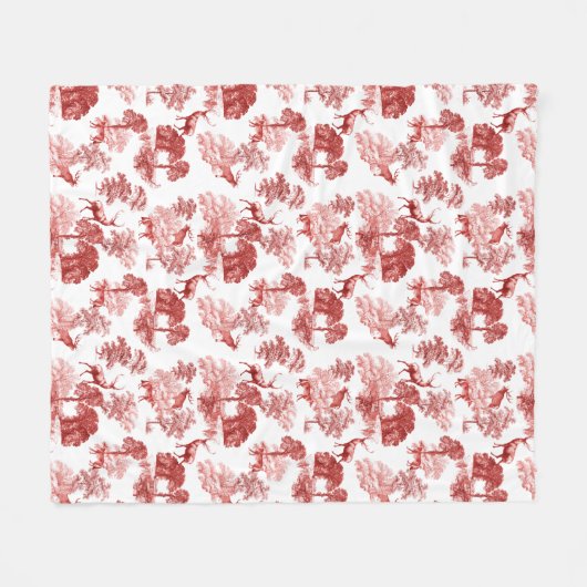 Klassisches Rotschnabeltier-Muster Fleecedecke (Vorderseite (Horizontal))