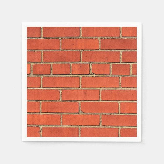 Klassisches Rotziegelpapier Napkin Serviette (Vorderseite)