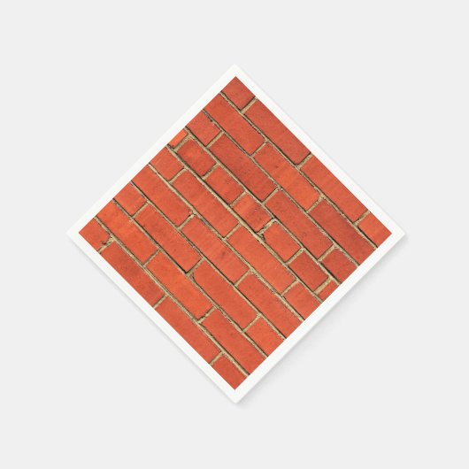 Klassisches Rotziegelpapier Napkin Serviette (Ecke)