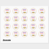 Klassisches Round-Sticker-Design Runder Aufkleber (Blatt)