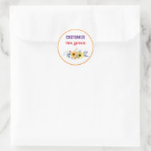 Klassisches Round-Sticker-Design Runder Aufkleber (Tasche)