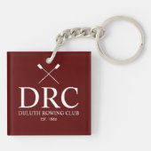 Klassisches Ruderverein-Monogramm Schlüsselanhänger (Rückseite)