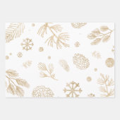 Klassisches rustikales Weihnachtswrapping Sheet Se Geschenkpapier Set (Vorderseite 3)