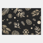 Klassisches rustikales Weihnachtswrapping Sheet Se Geschenkpapier Set (Vorderseite 2)