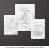 Klassisches rustikales Winterhochzeitschik-Foto Save The Date