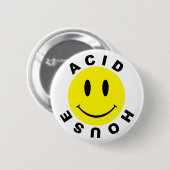 Klassisches saures Haus Button (Vorne & Hinten)