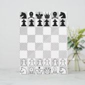 Klassisches Schachbrett (Stehend Vorderseite)