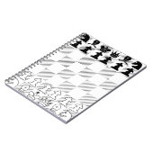 Klassisches Schachbrett Notizblock (Linke Seite)