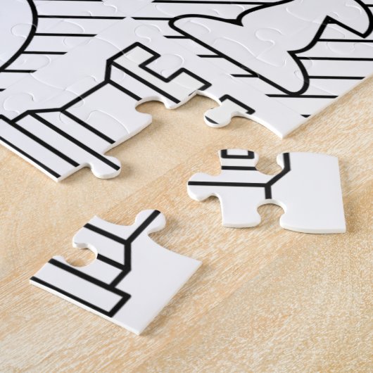 Klassisches Schachbrett Puzzle (Seite)