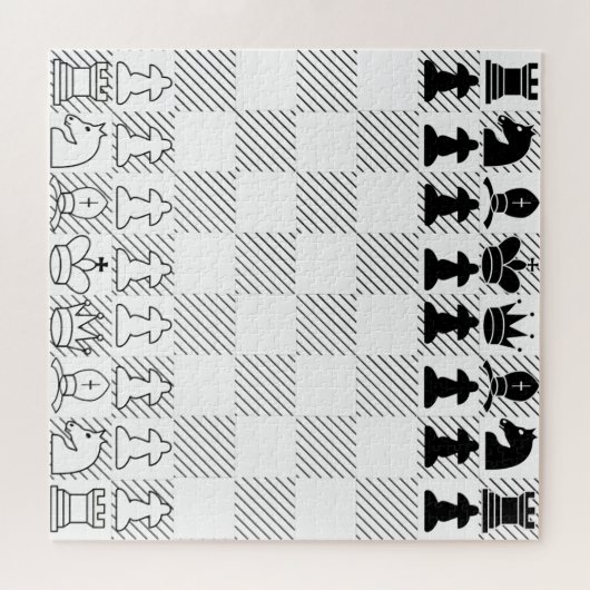 Klassisches Schachbrett Puzzle (Horizontal)