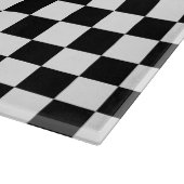 Klassisches Schachbrett-Schwarz-weißes Muster Schneidebrett (Ecke)