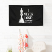 Klassisches Schachdesign, ich verlieren nie; Ich o Banner (Insitu)