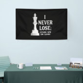 Klassisches Schachdesign, ich verlieren nie; Ich o Banner (Messeveranstaltung)
