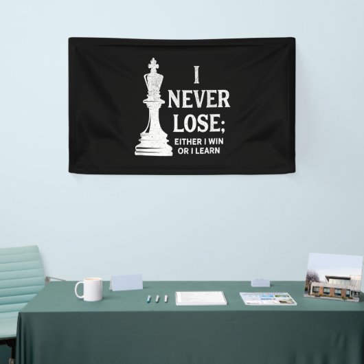 Klassisches Schachdesign, ich verlieren nie; Ich o Banner (Messeveranstaltung)