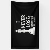 Klassisches Schachdesign, ich verlieren nie; Ich o Banner (Vertikal)