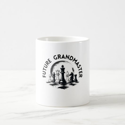 Klassisches Schachdesign mit König Strategie Kaffeetasse (Mittel)