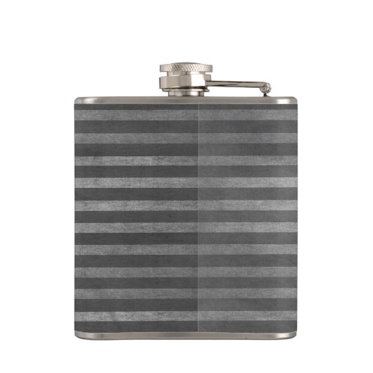 Klassisches, schicke Perlmutt mit Glück Kleeblatt Flachmann (Rückseite)