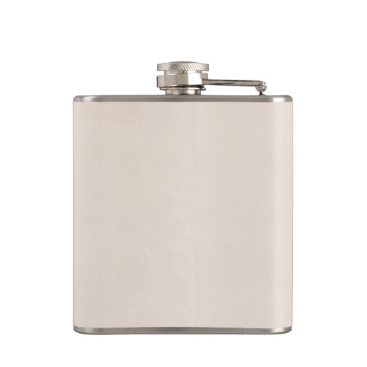 Klassisches, schicke Perlmutt mit Glück Kleeblatt  Flachmann (Rückseite)